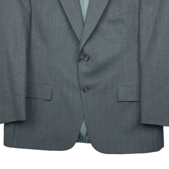 Roundtree & Yorke Men's Worsted Wool Jacket Coat Blazer 42R Made in USA Gray - Picture 7 of 16
